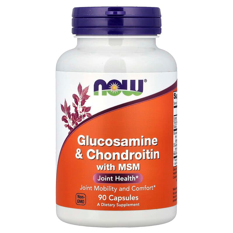 NOW Foods, Glucosamina & Condroitina con MSM, 90 cápsulas