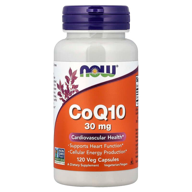 NOW Foods, CoQ10, 30 mg, 120 cápsulas vegetales