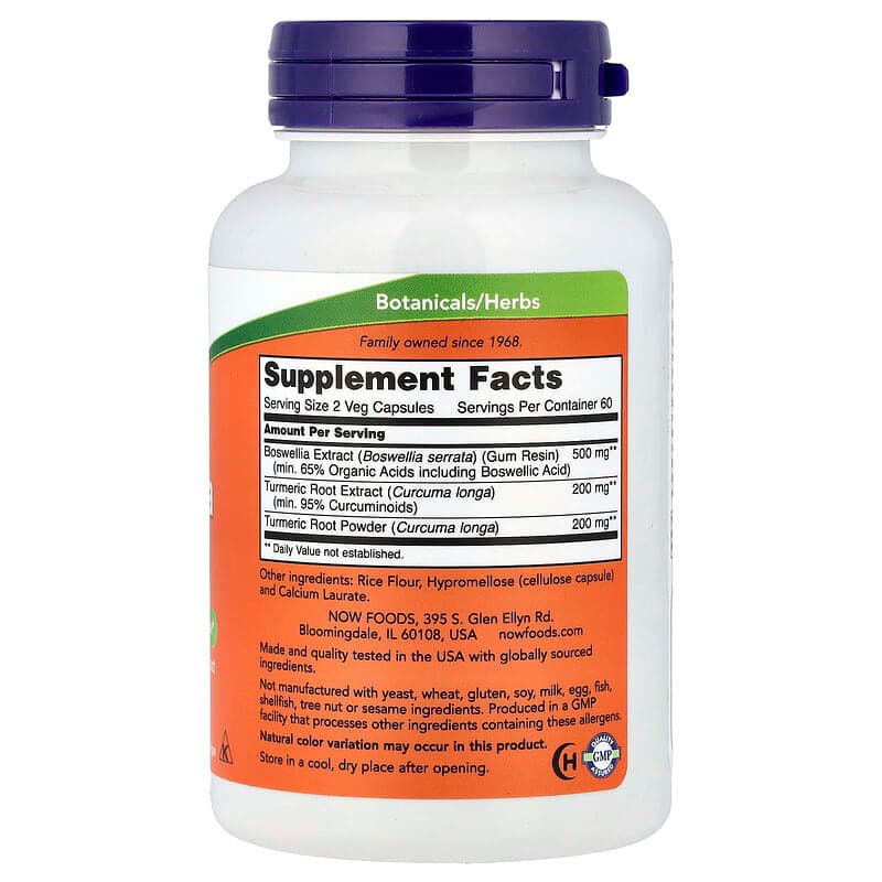 NOW Foods, Extracto de Boswellia, 120 cápsulas vegetales – NOW Foods – imagen 2