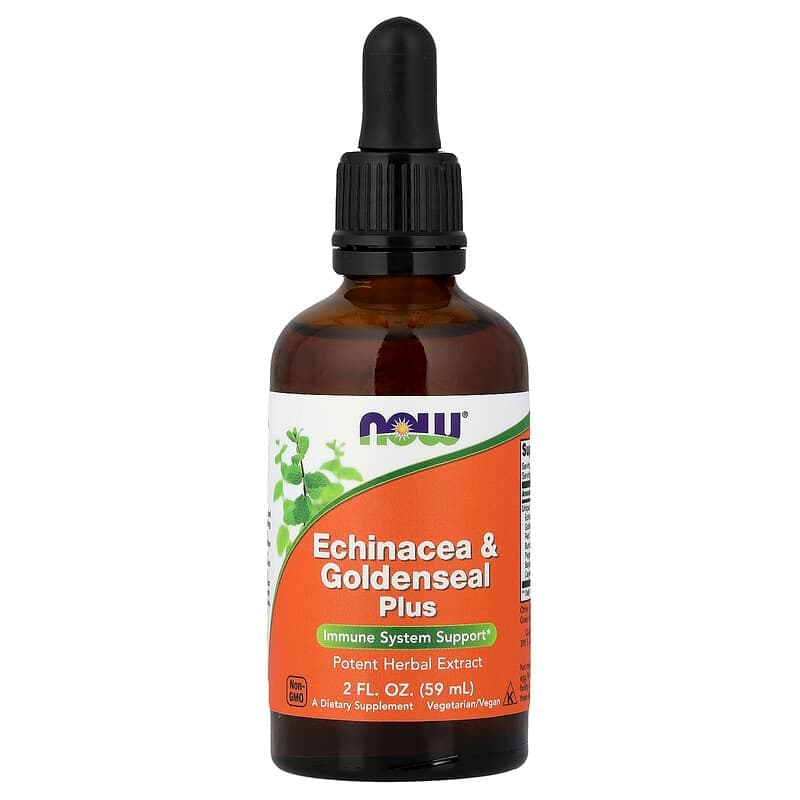 NOW Foods, Equinácea y sello de oro, 59 ml (2 oz. Líq.)