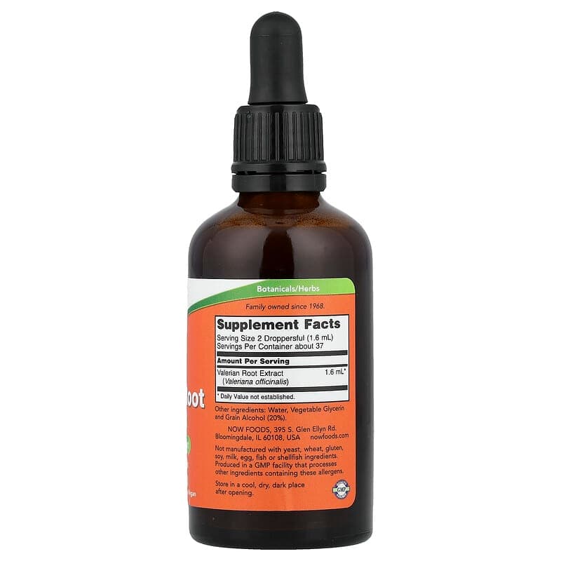 NOW Foods, Extracto de raíz de valeriana, 59 ml (2 oz. Líq.) – NOW Foods – imagen 2