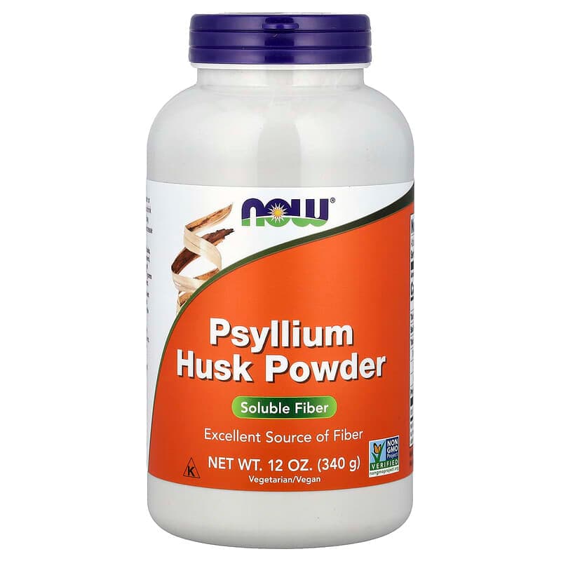 NOW Foods, Cáscara de psyllium en polvo, 340 g (12 oz)