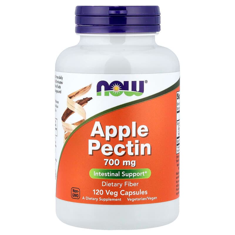 NOW Foods, Pectina de manzana, 120 cápsulas vegetales (0,7 g por cápsula)