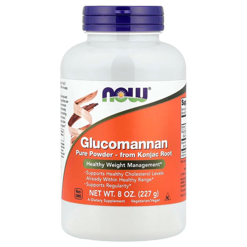 NOW Foods, Glucomanano, Polvo puro, 227 g (8 oz)