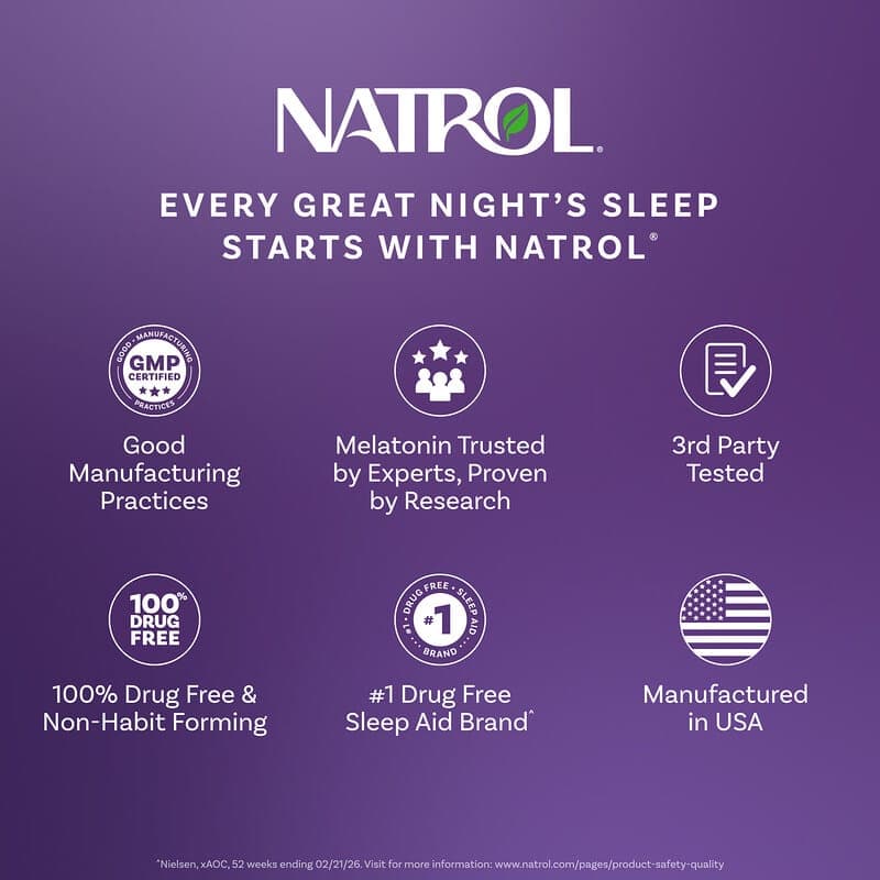 Natrol, Gomitas con melatonina para niños de 4 años en adelante, Frambuesa, 1 mg, 60 gomitas – Natrol – imagen 3