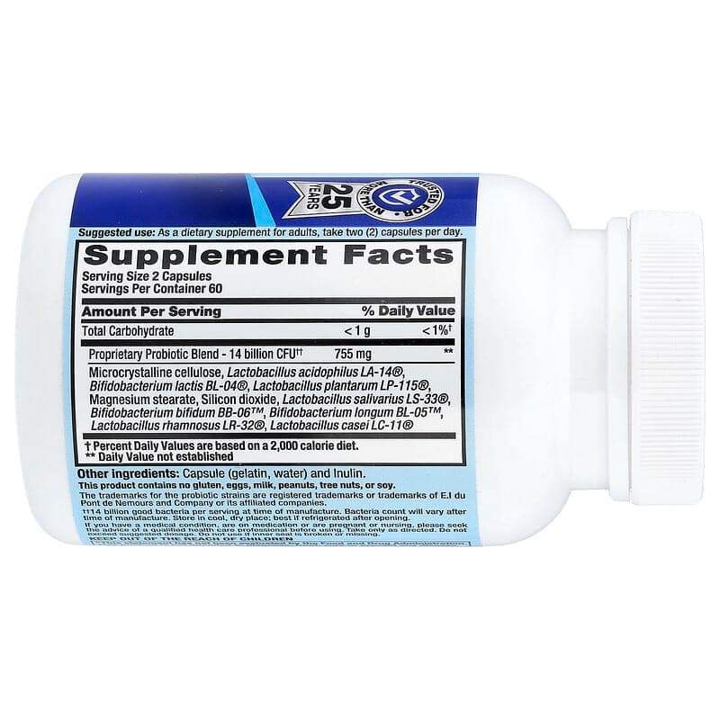 Nutrition Now, Probiótico PB 8™, 120 cápsulas (7000 millones de UFC por cápsula) – Nutrition Now – imagen 2