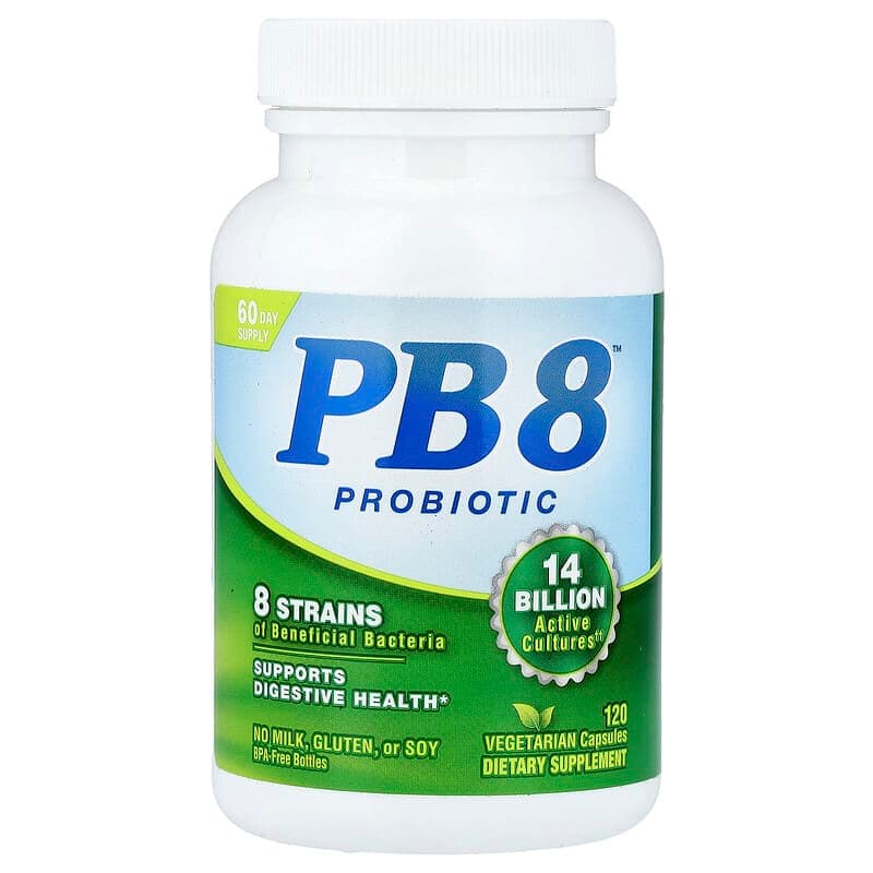 Nutrition Now, Probiótico PB 8™, 120 cápsulas vegetales (7000 millones de UFC por cápsula)