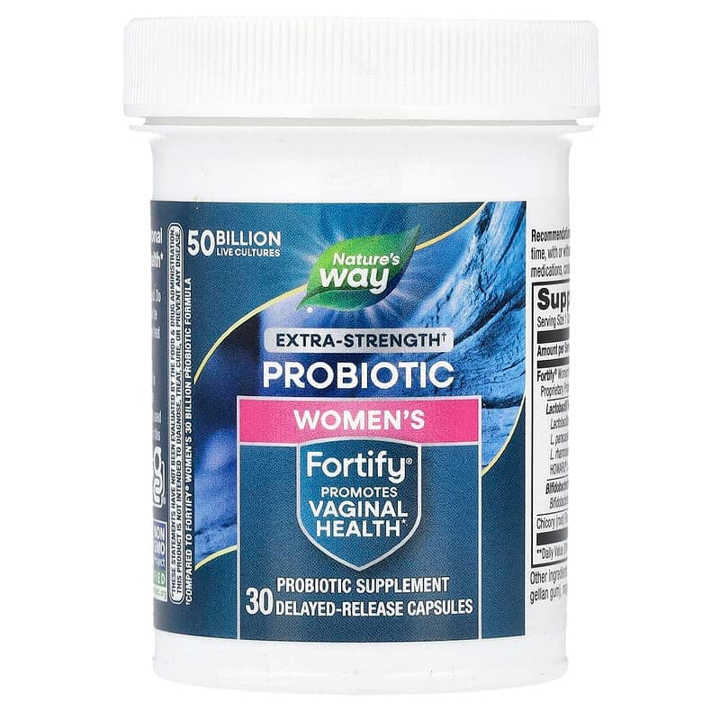 Nature's Way, Suplemento probiótico para mujeres Fortify®, 50.000 millones de UFC, 30 cápsulas de liberación retardada – Nature's Way – imagen 3