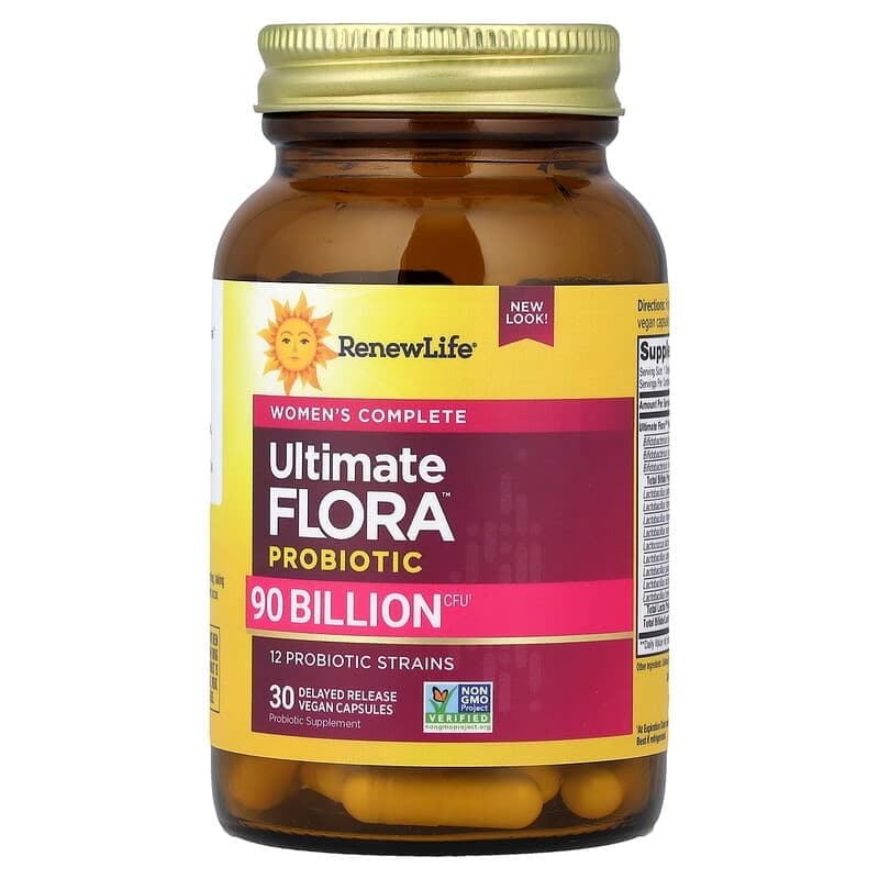 Renew Life, Suplemento probiótico completo para mujeres Ultimate Flora™, 30 cápsulas veganas de liberación retardada – Renew Life – imagen 3