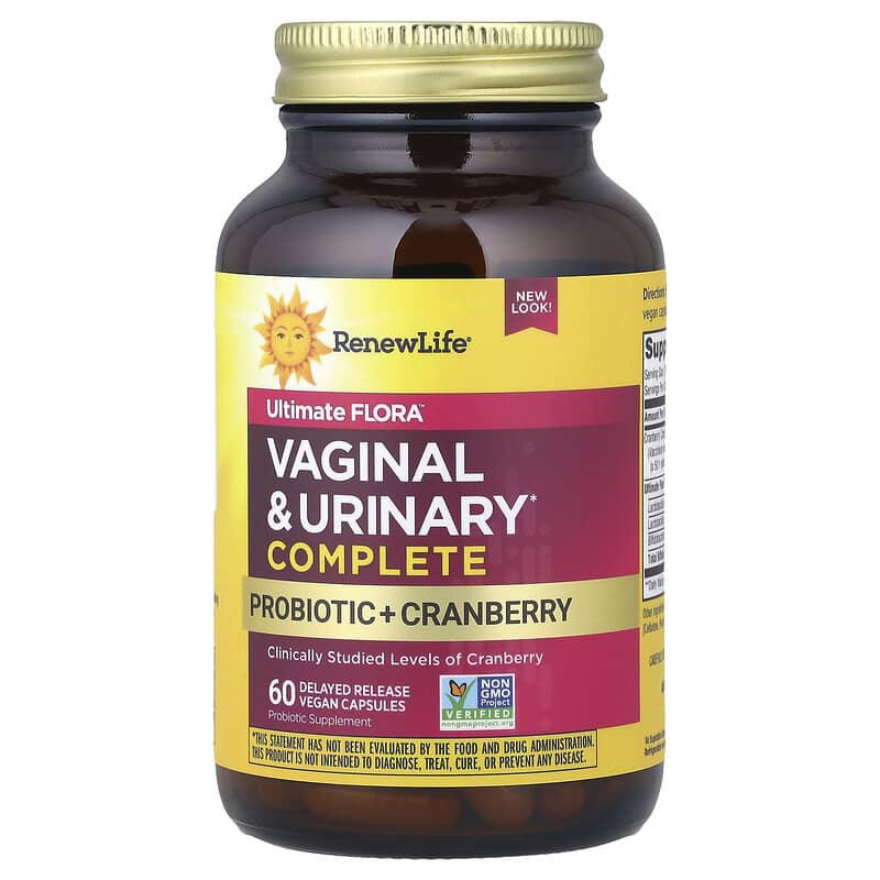 Renew Life, Ultimate Flora™, Suplemento vaginal y urinario completo, 60 cápsulas veganas de liberación retardada – Renew Life – imagen 3