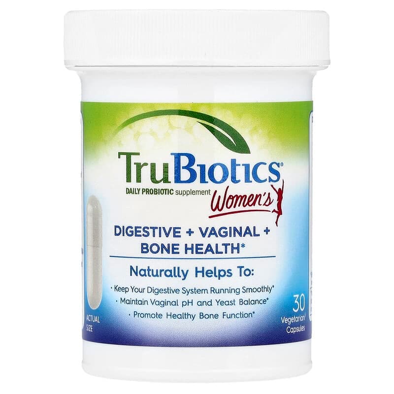 TruBiotics, Salud digestiva, vaginal y ósea para mujeres, 30 cápsulas vegetales – TruBiotics – imagen 3
