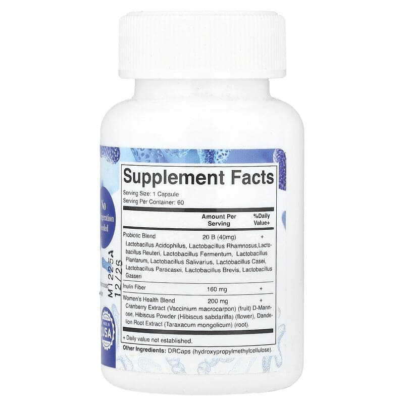 Vitamatic, Probióticos vaginales, 60 cápsulas de Hipromelosa Drcaps® – Vitamatic – imagen 2