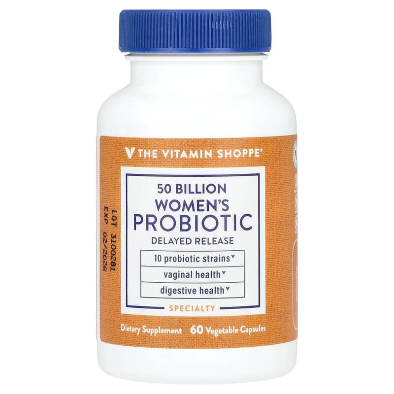 The Vitamin Shoppe, Suplemento probiótico para mujeres, 50.000 millones, 60 cápsulas vegetales – The Vitamin Shoppe – imagen 3